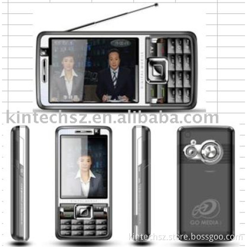 Latest Quad-band TV Mobile Phone 6688,GSM850/900/DCS1800/PCS1900,Support T-Flash memory card, extended up to 2GB,dual cameras